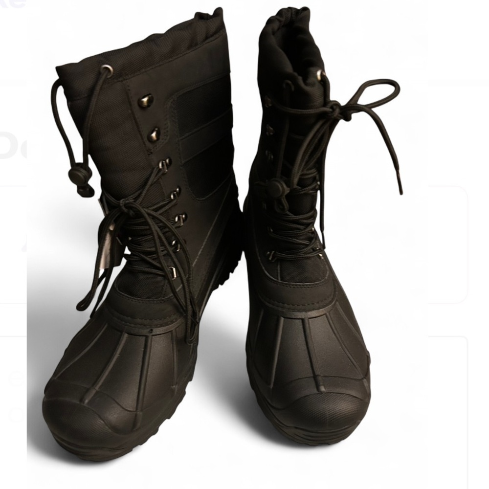 Totes Brody Waterproof Boots Size 13 Black Thermolite Insulated Winter Boot.NWT